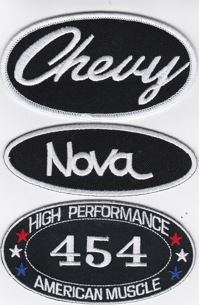 CHEVY NOVA 454 SEW/IRON ON PATCH EMBLEM BADGE EMBROIDERED