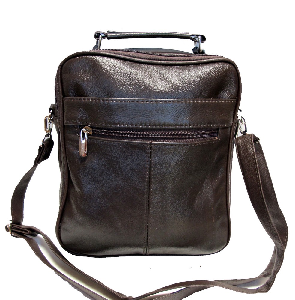 7 Pocket Multi-Function Genuine Leather Purse Handbag w/Organizer Top Handle