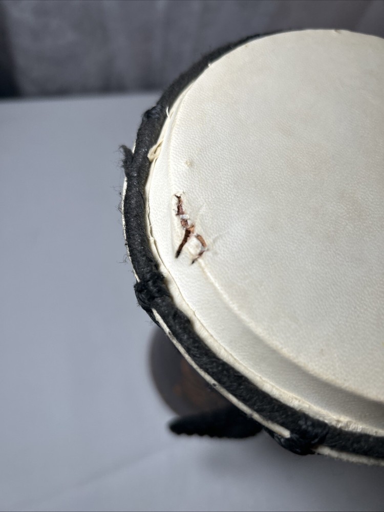 Small Handcrafted Wood Djembe Drum 10”