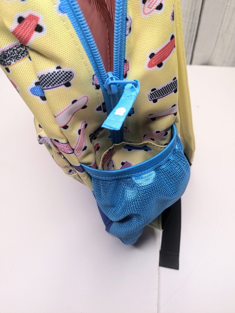 15" Kids School Backpack Boarding Out Dot Dot Smile 4 Pockets + Bottle Holder