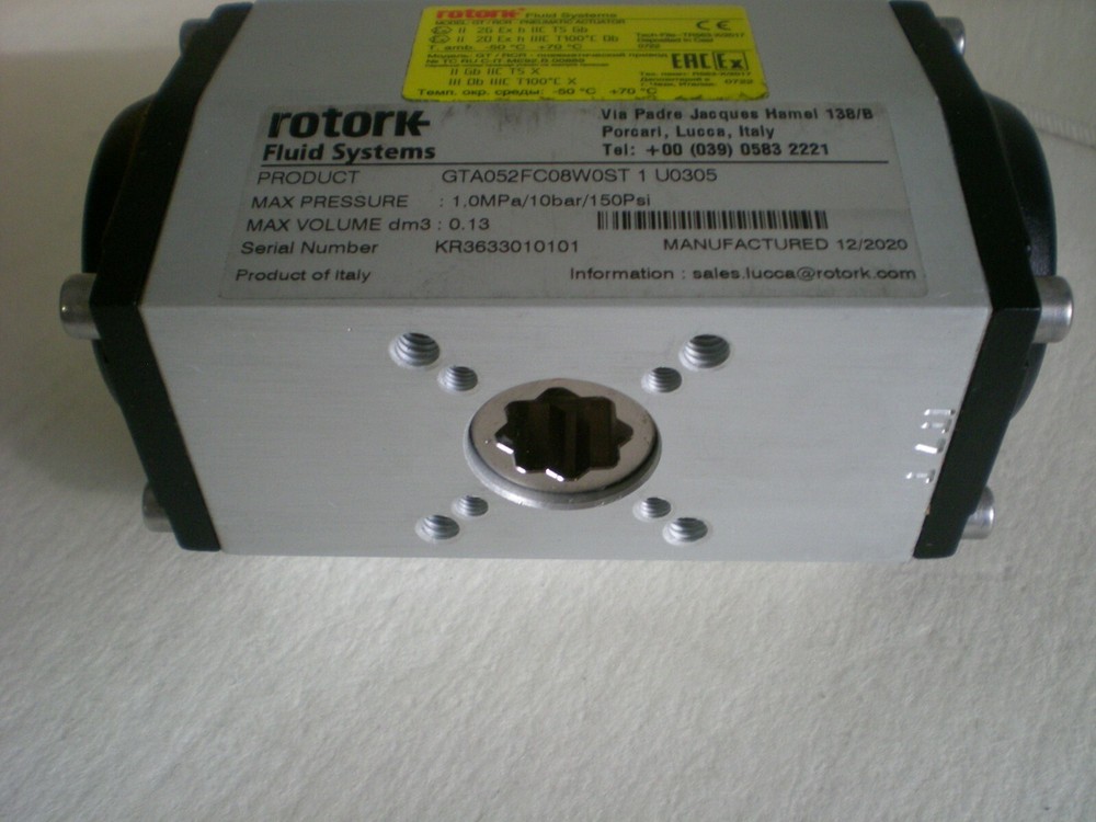 rotork GT Range single- and double-acting pneumatic piston actuators.