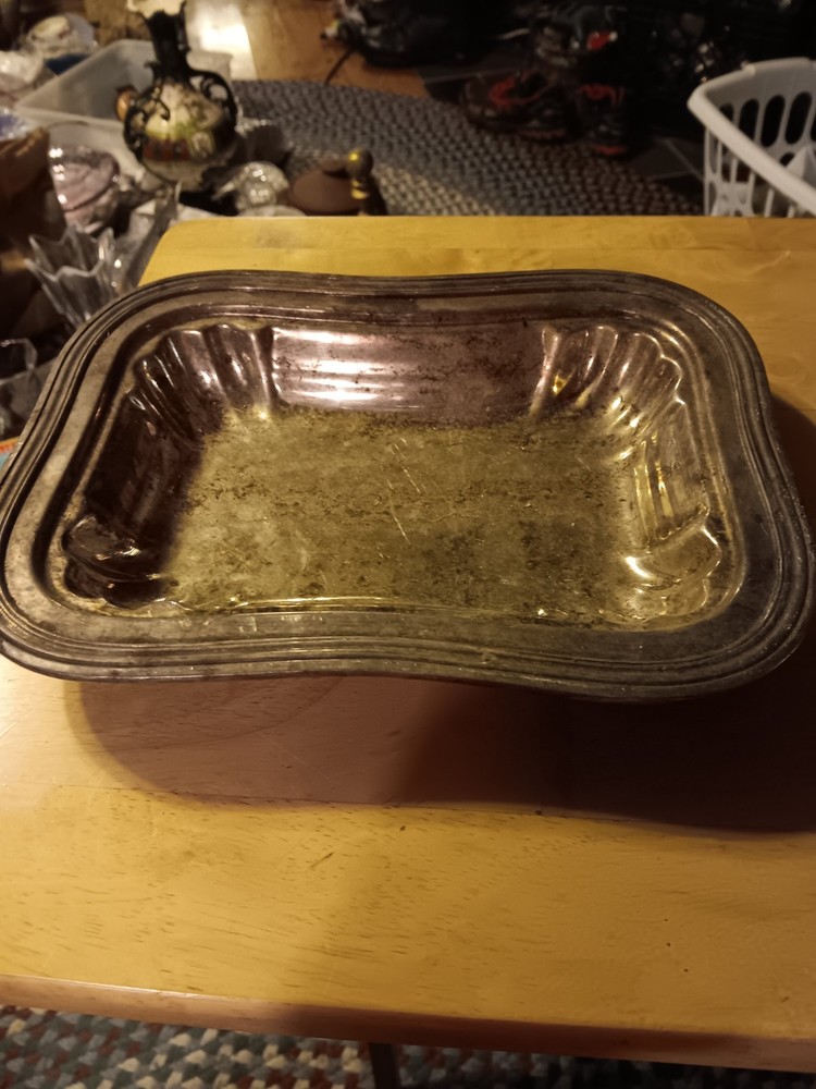 SILVERPLATE COVERED SERVING DISH. 1268
