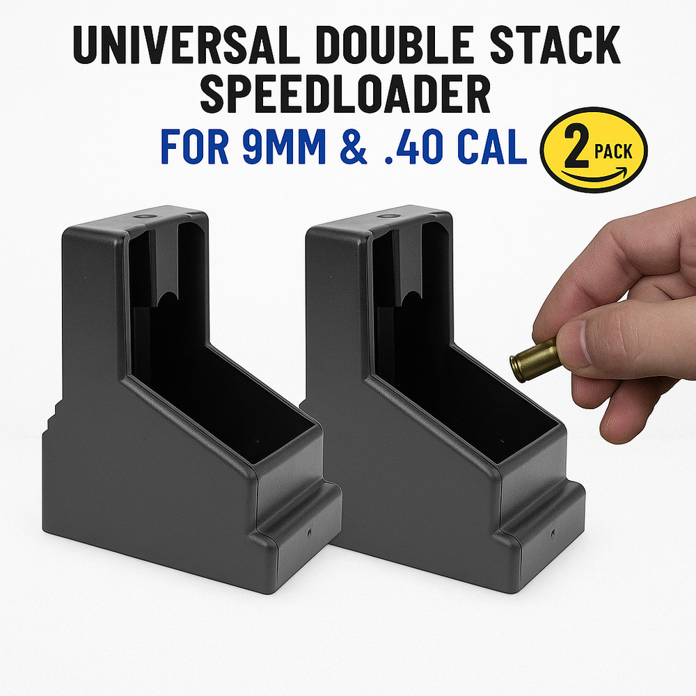 2X Universal Speed Loader for 9mm .40 Cal Double Stack Magazines Speed Loader