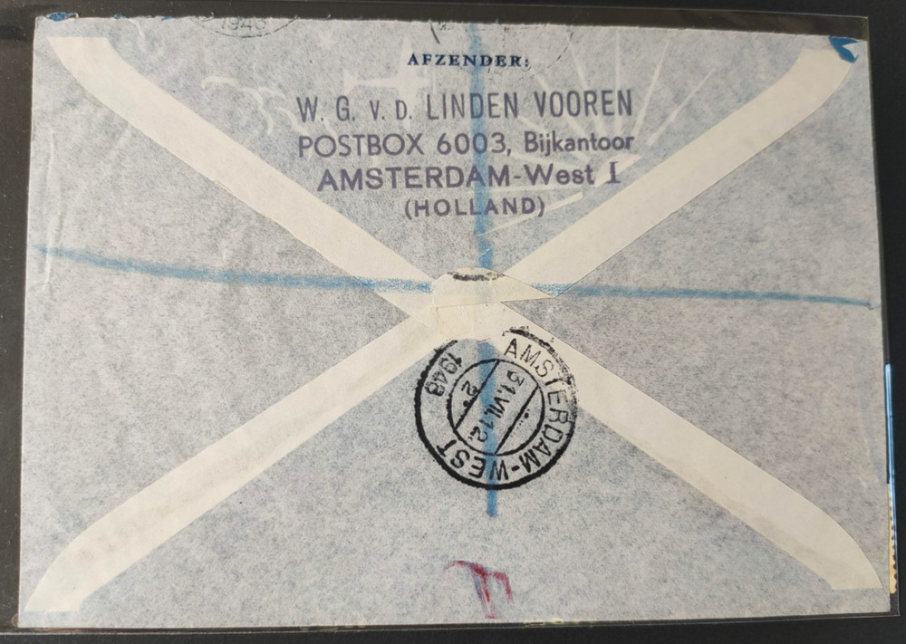 NEDERLAND 1948 AMSTERDAM-WEST MAIL (JF)