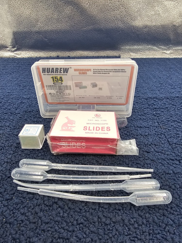(QTY 150) Huarew 7105 Microscope Slides Assembly