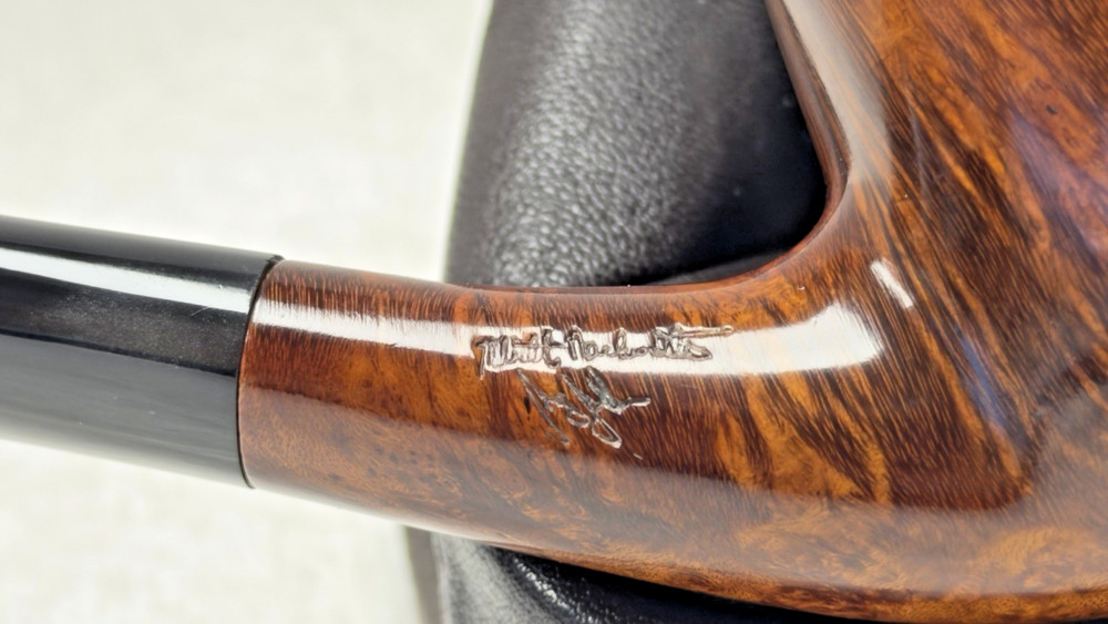 THE BRIAR WORKSHOP Stowe Vermont Smooth Straight Grain Danish Style Bent Egg *