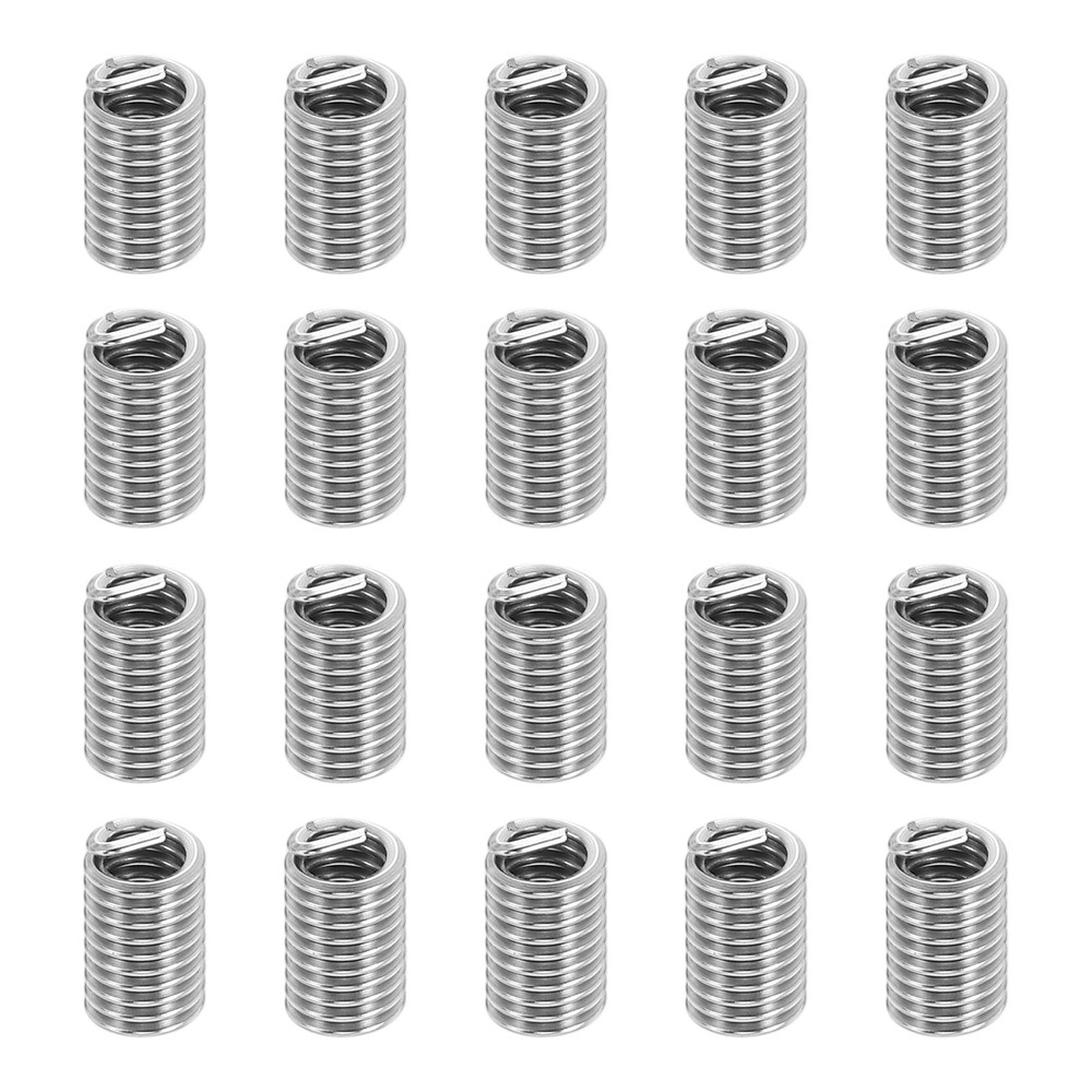 20pcs Wire Thread Inserts 10#-24 UNC 3D 14.4mm Helical Threaded Sleeve