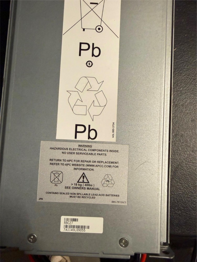 APC RBC27 Replacement Battery