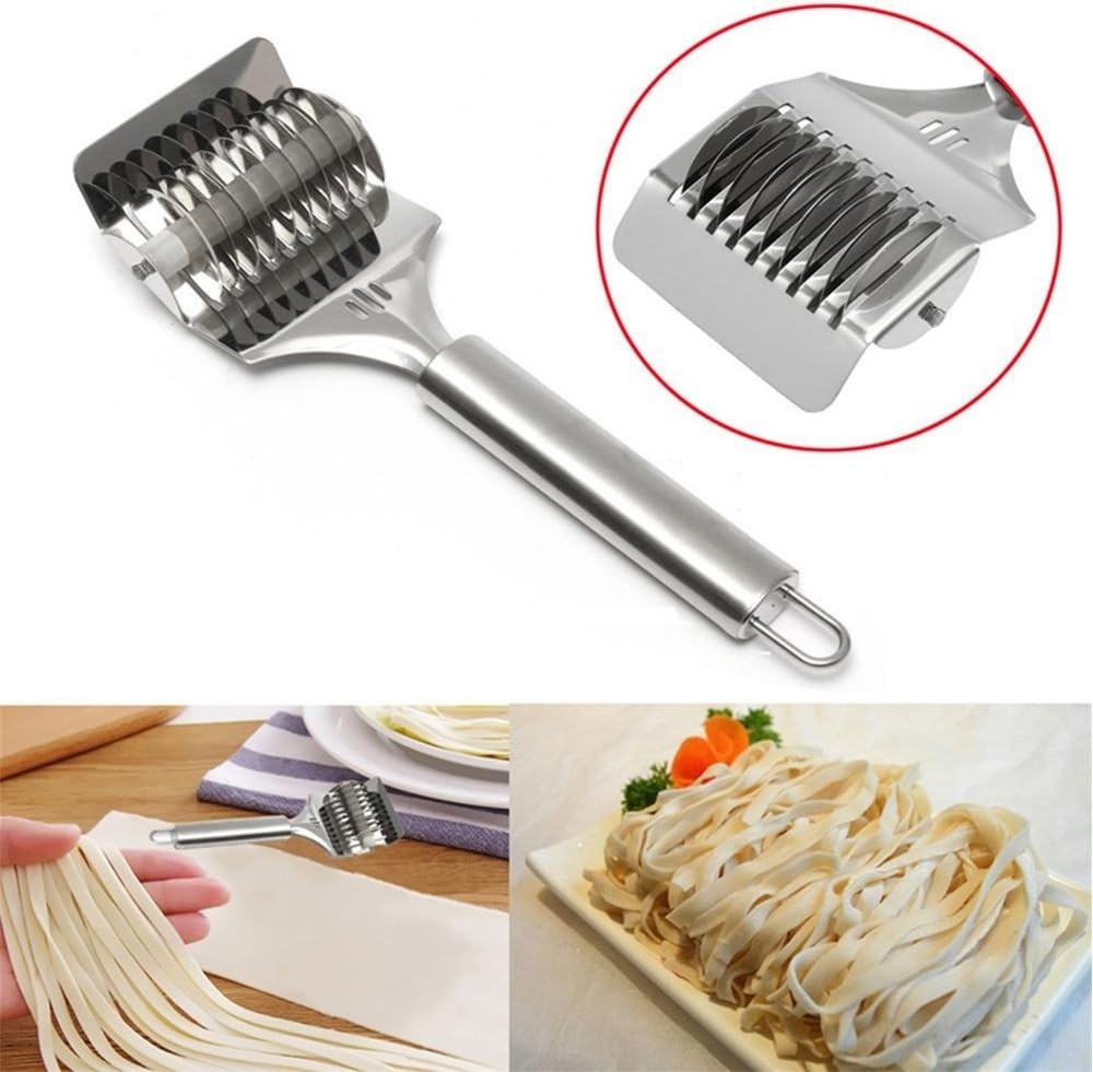 Multi-Purpose Noodle Lattice Roller with 360° Cutting - Kitchen Essential
