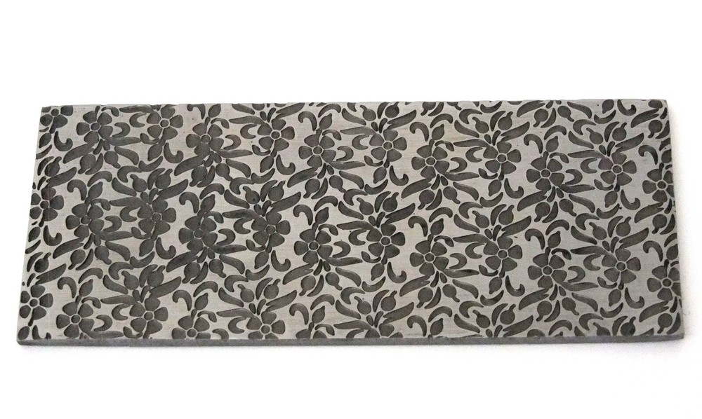 Pattern Texture Plate for Press or Rolling Mill 6 x 2.5 Inch, #76