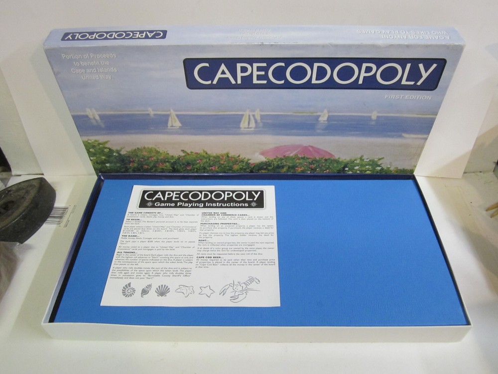 capecodopoly cape cod monopoly board game collectible vintage complete