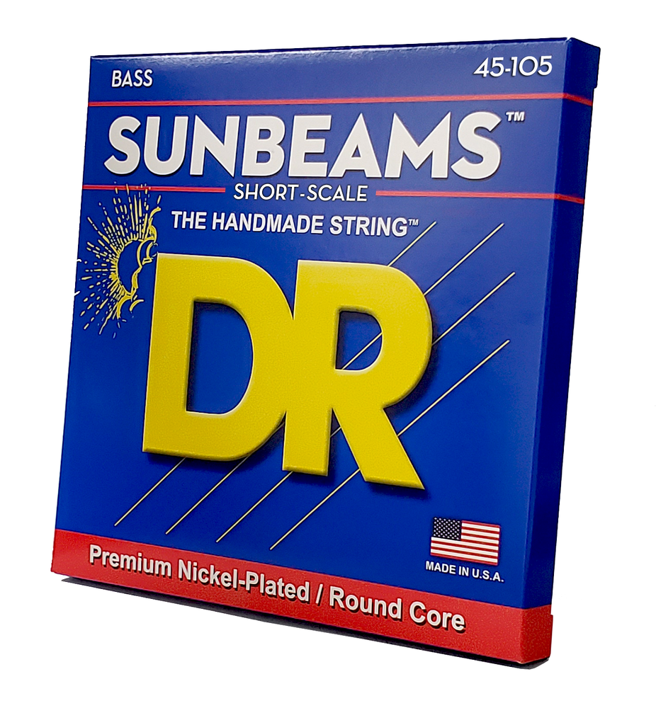DR Strings SUNBEAM Bass Strings: Medium 45-105 Short Scale [SNMR-45]