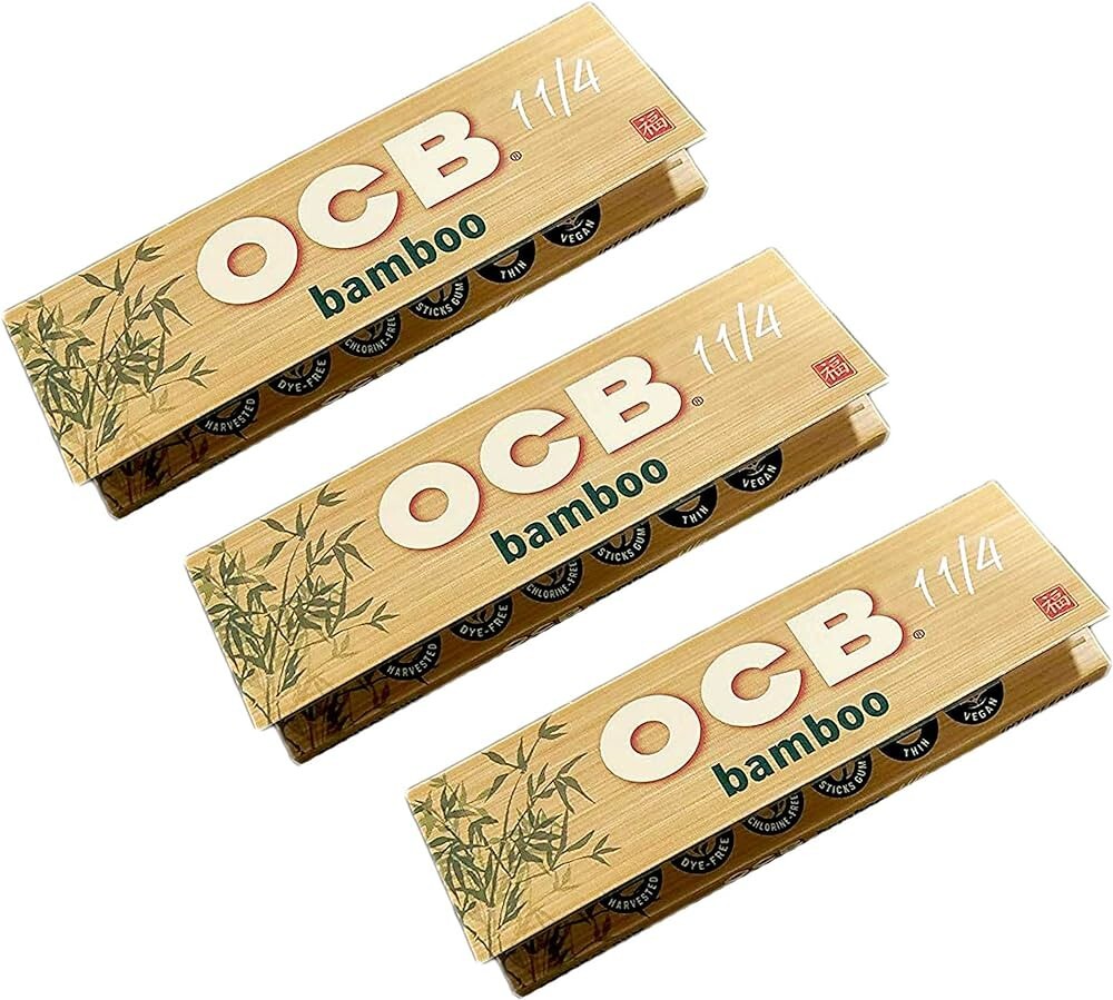 OCB Bamboo 1 1/4 Rolling Papers - 10 Packs