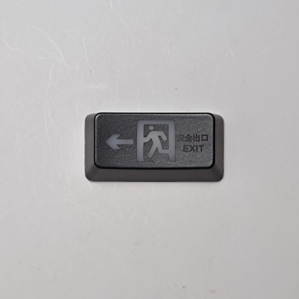 1PCS ABS Personalized Security Exit Backspace KeyCapTransparent KeyCap