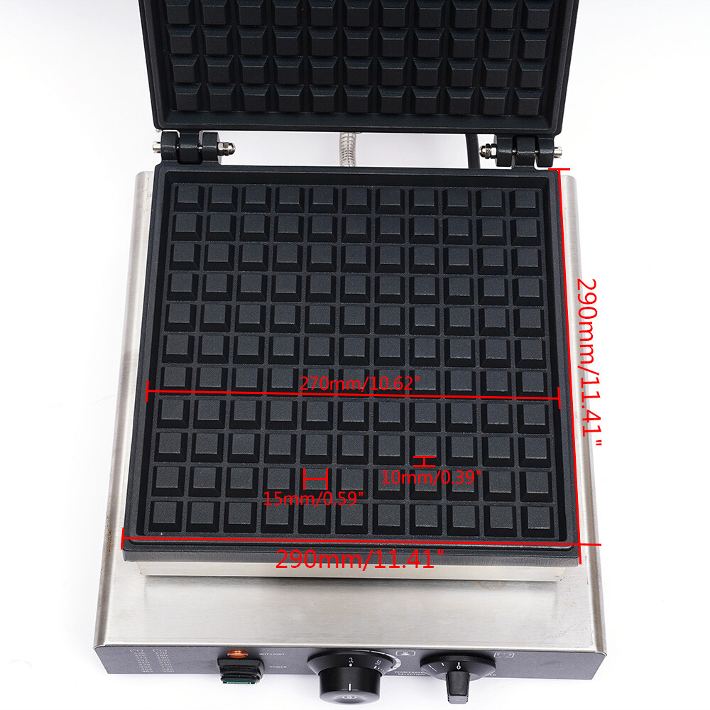 Waffle Maker Commercial Electric Machine Nonstick Square Waffle Making Machine