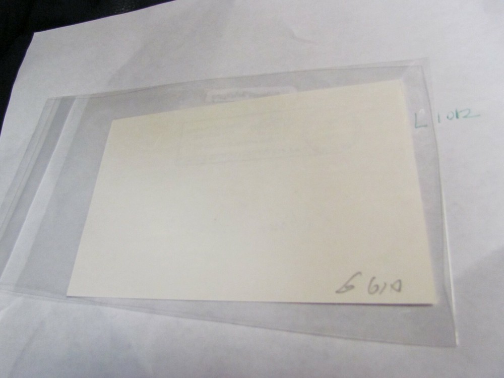 Kermit Zarley autographed Postcard