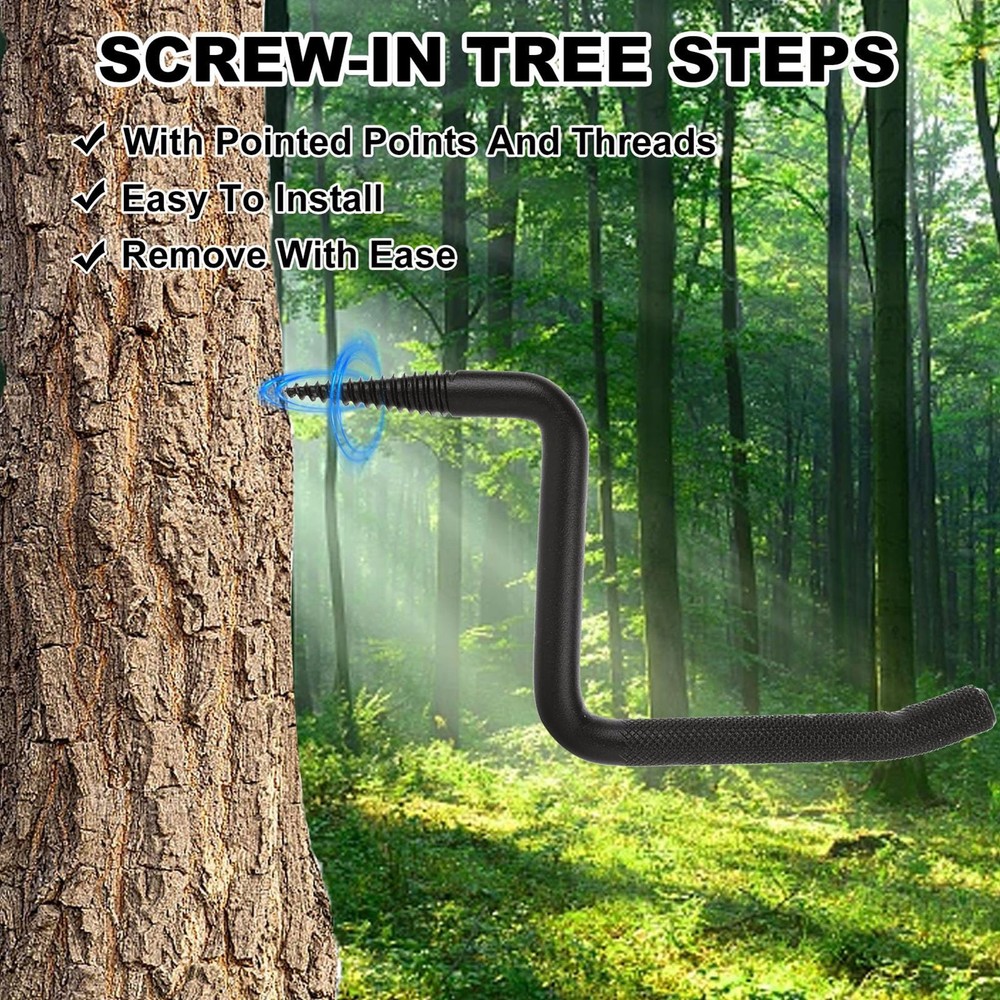 1 Screw In Tree Climbing Steps For Tree Stand Hunting