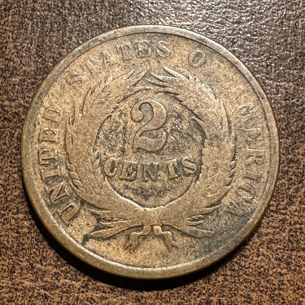 1865 Two Cents Piece