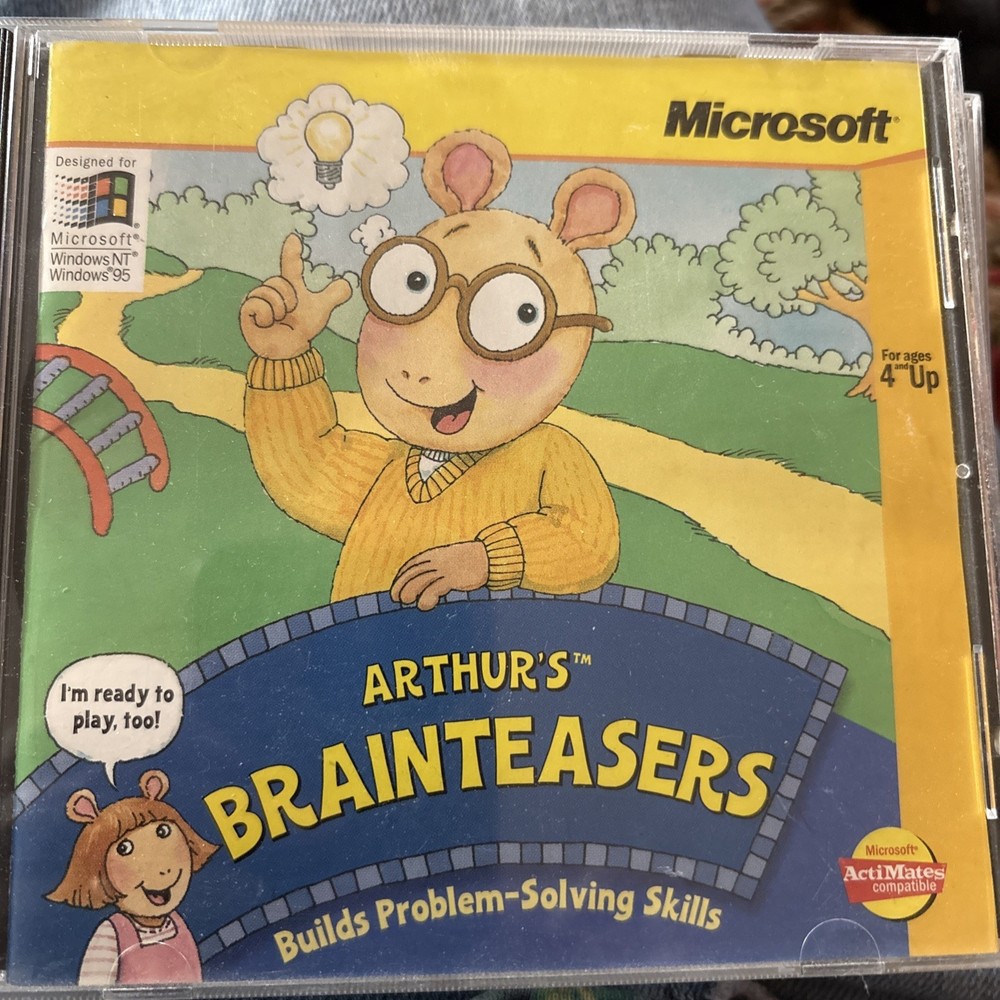 Arthur's Brainteaaers PC CD-ROM Educational Game for Windows