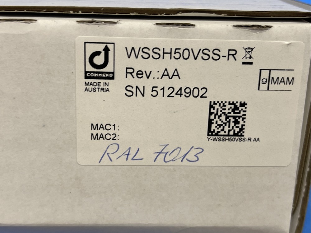 COMMEND WSSH50VSS-R SURFACE MOUNT KIT WSSH 50V