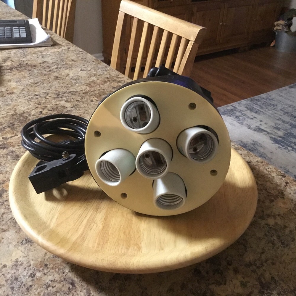 Tricolor Light For Five Separate Bulbs Each With Individual Switch Tested Nice