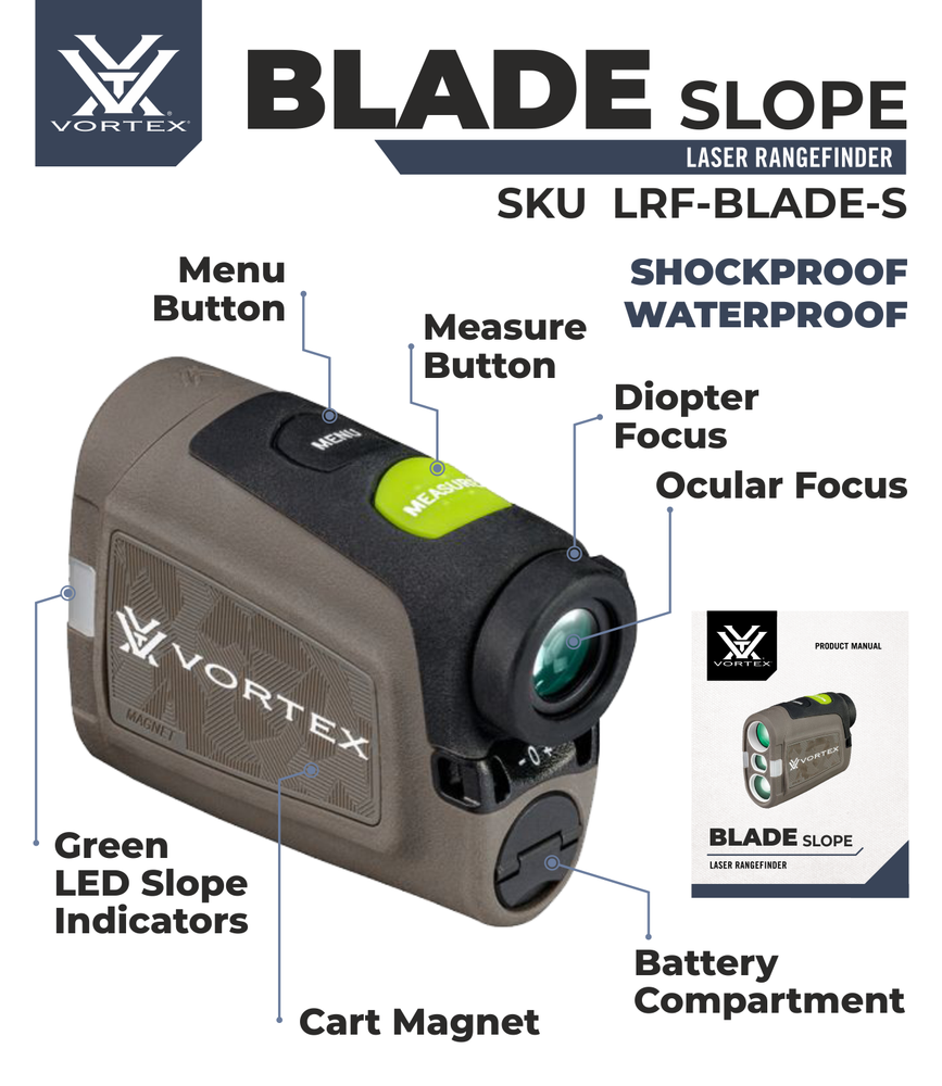 Vortex Optics Blade Slope 6x21 Golf Laser Rangefinder