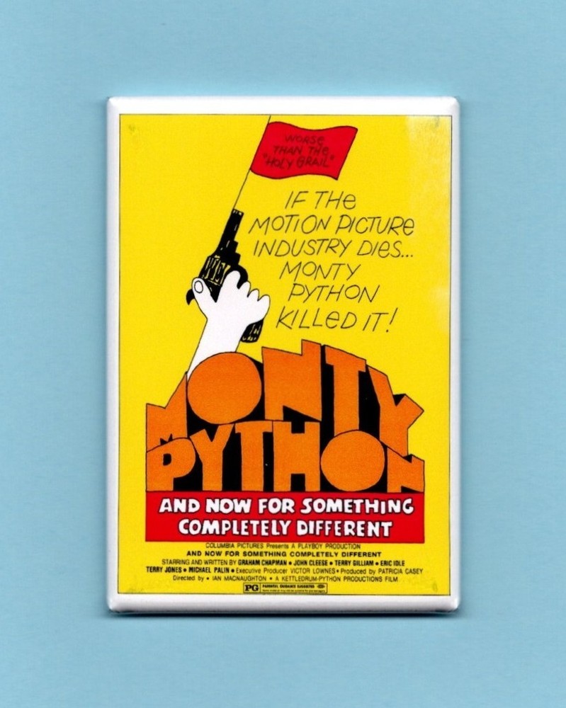 MONTY PYTHON MOVIE POSTER *2X3 FRIDGE MAGNET* NOW SOMETHING COMPLETELY DIFFERENT