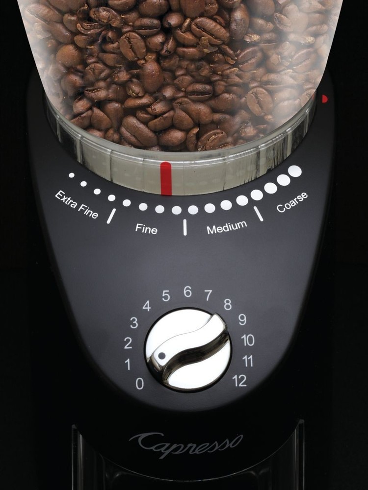 Capresso 570.91 Infinity Plus Conical Burr Grinder Refurbished (Black)
