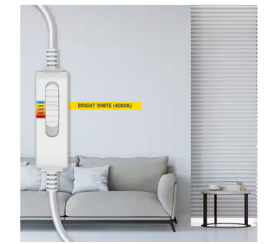 Commercial Electric Slim Construction Deep Baffle Recessed Light Kit, White