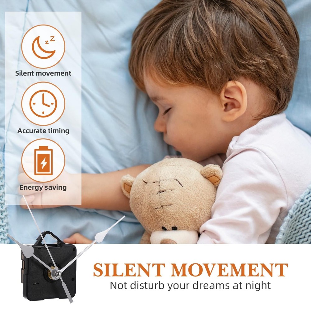 Clock Mechanism Replacement Quartz Clock Movement Replacement Works DIY Repai...