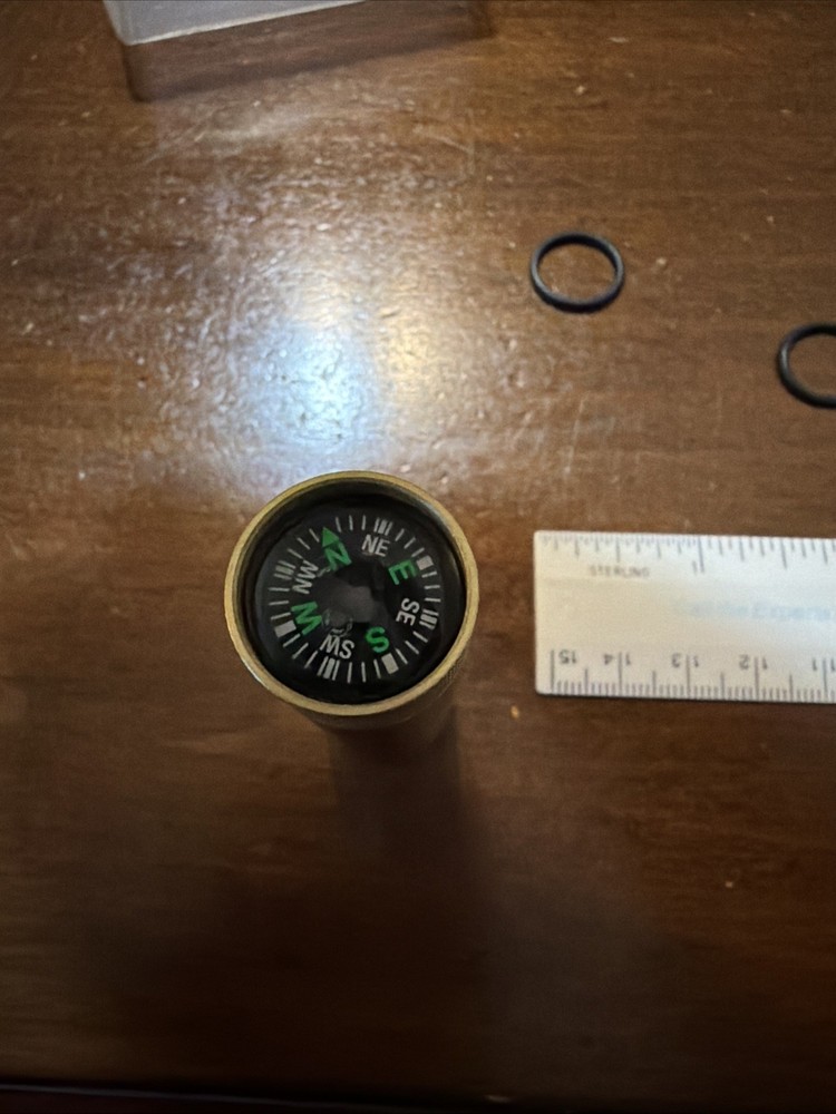 Maratac Countycomm Brass Match Case Compass Match Container