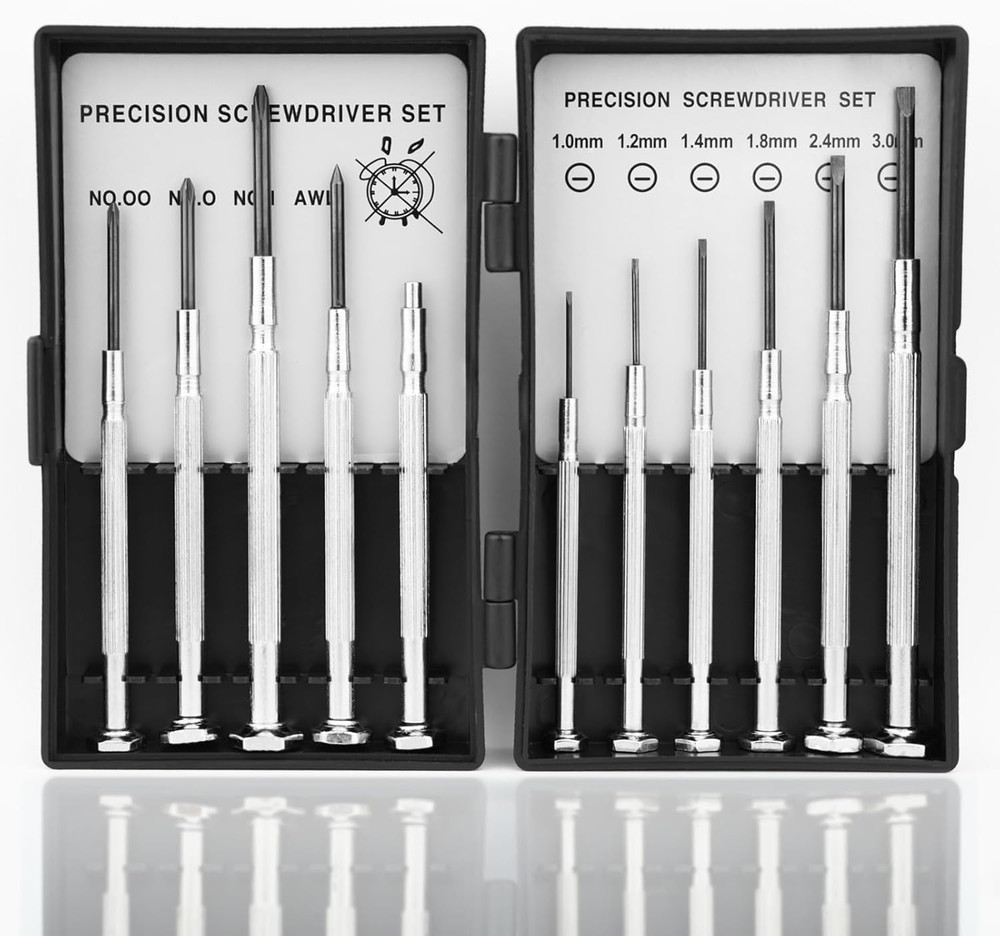11PCS Small Precision Screwdriver Set, Premium Mini Screw Driver Set Kit, 6 Diff