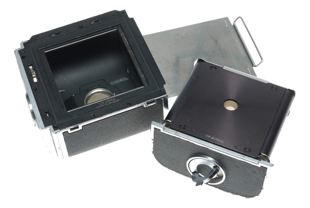 Hasselblad 500C/M Medium Format Camera 12 film back chrome