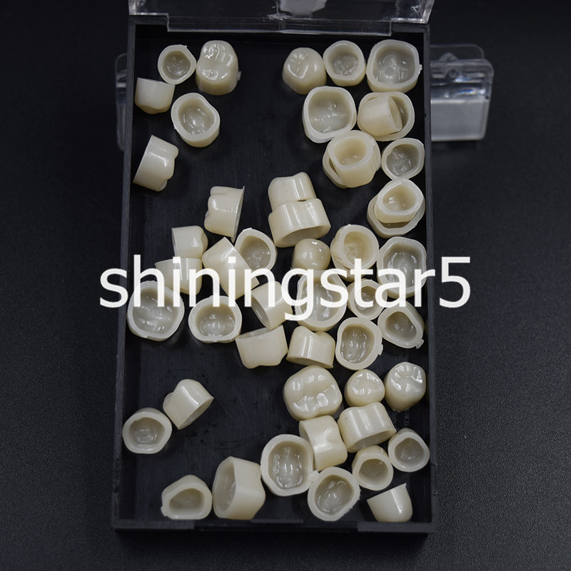 100 Pcs Dental Temporary Crown Veneers Material Anterior Front Back Molar Teeth