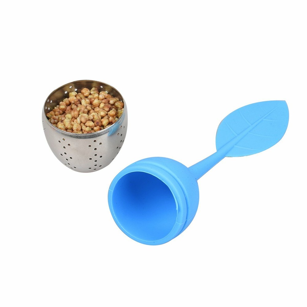 Silicone Loose Leaf Tea Infuser Stainless Steel Tea Steeper Filter Diffuser 3Set
