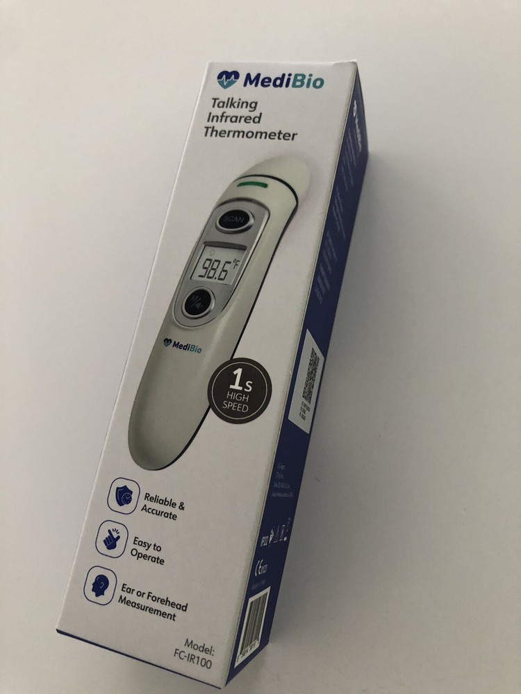 Talking Infrared Thermometer • Medibio • New in Box