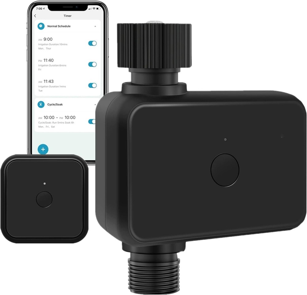 Smart Sprinkler Timer Controller with WiFi Hub/Bluetooth Outdoor Garden Use