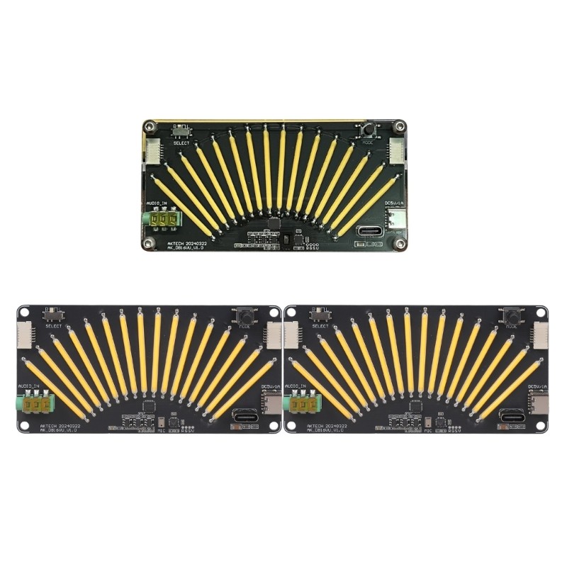 AK-DB16VU Music Meter Level VU Meter Stereo Amplifiers Board Adjustable Light
