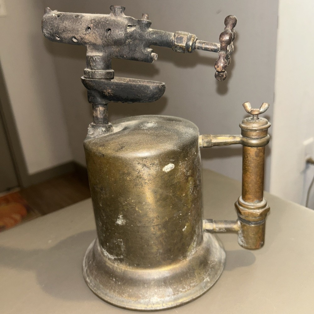 Antique Brass Blow Torch CLAYTON & LAMBERT