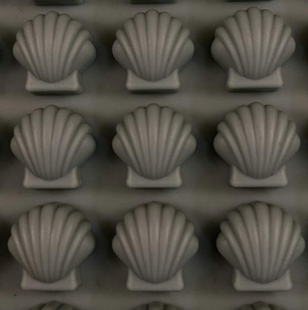 Green Sea Shells - Silicone Ice Cube Mold - 45 Total Seashells - No Tags