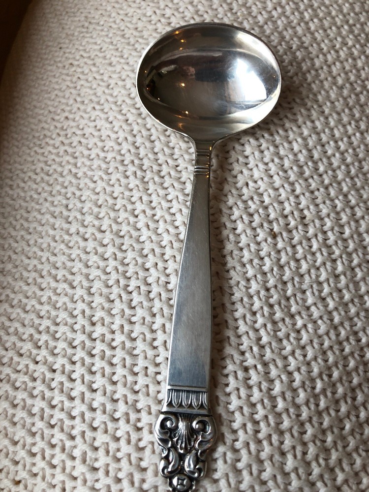 Vintage  Th Marthinsen Norway Soup Spoon EPNS