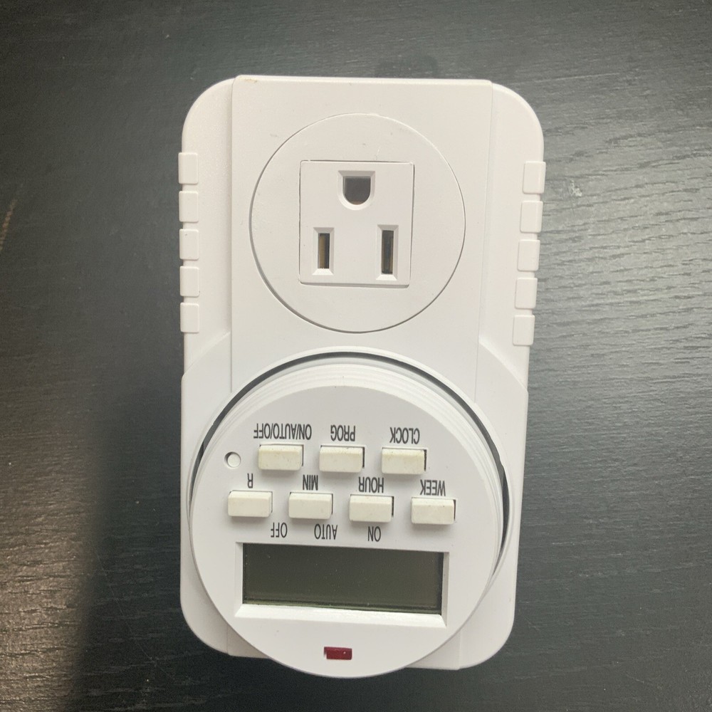 BrightTown Digital Timer 7-Day Grounded, Single Outlet FD60