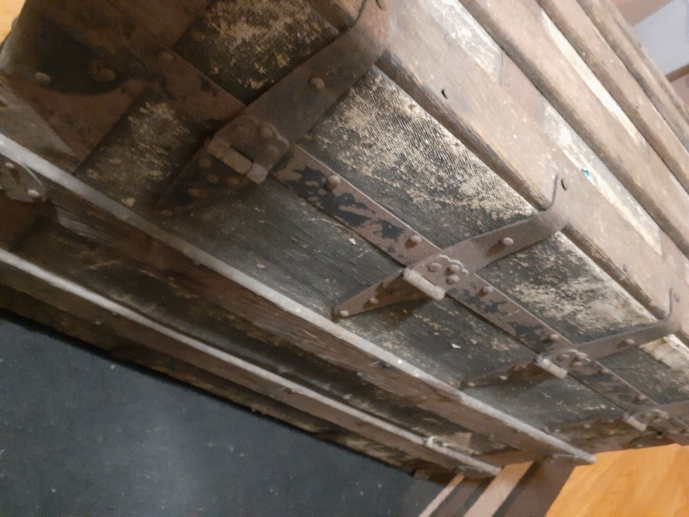 vintage antique steamer trunk