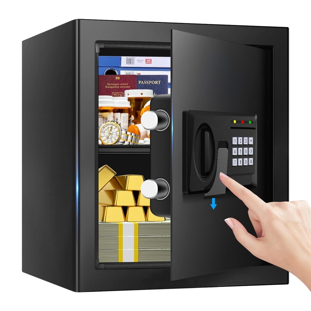 2.3 Cuft Fire proof Safes for HOME USE, Digital Security Safe Box with Progra...
