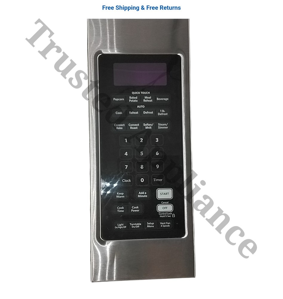 Whirlpool Microwave Control Panel Console W10405857 black