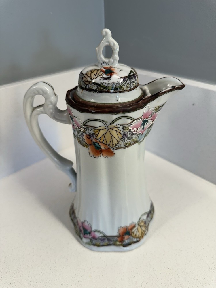 antique Nippon Pot Hand painted