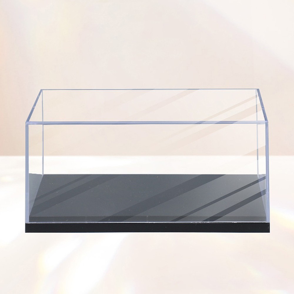 1-10x 1:43 Acrylic Display Case with Base, Stackable Toy Car Storage Organizer