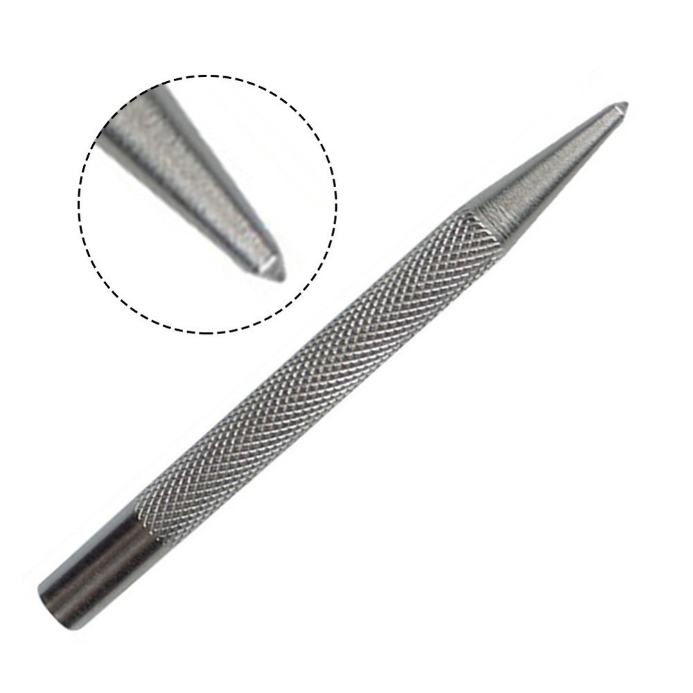 Comfortable Grip and Accurate Punching with Knurled Handle Center Punch