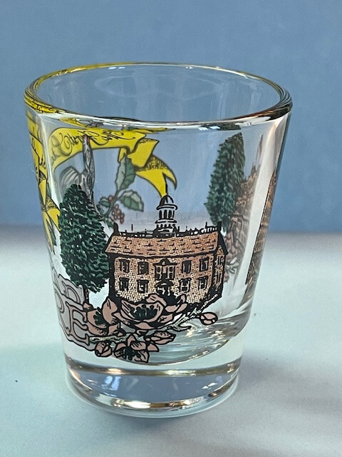 Vintage Delaware The First State Shot Glass