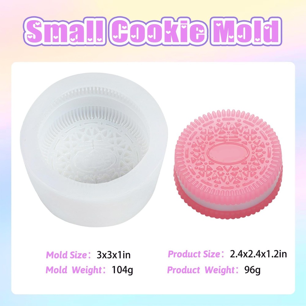 Taba Squishy Cookie Mold Kit Biscuit Molds Large Small Sandwich Layer DIY Art